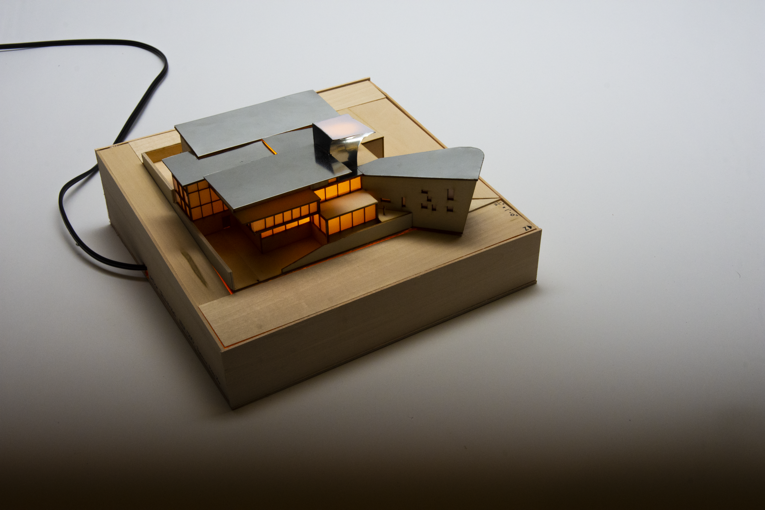 MWJ Design Co. Ridgeline Hostel Architecture Model 2021